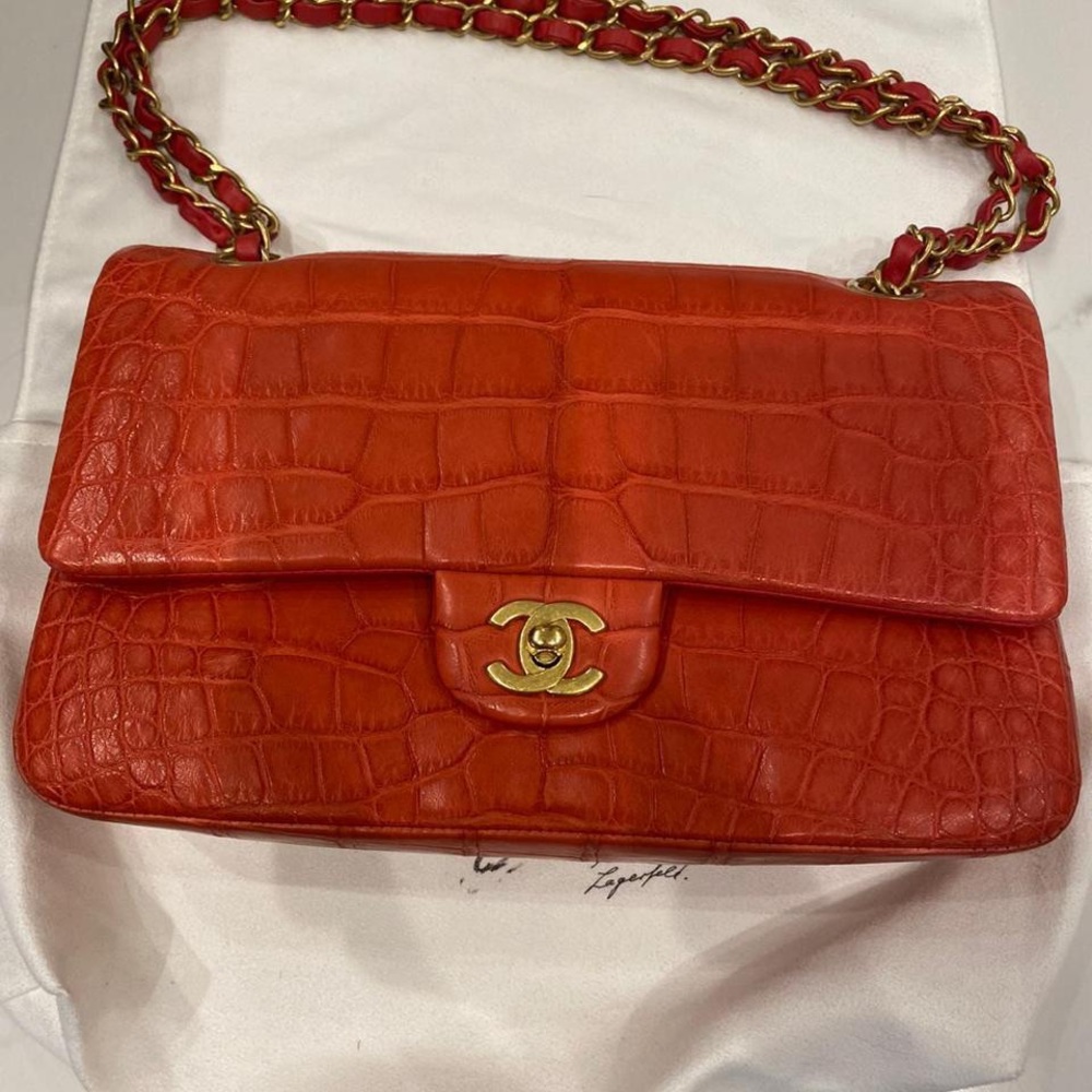 Chanel Crocodile Classic medium bag with GHW - Picture 15 of 15